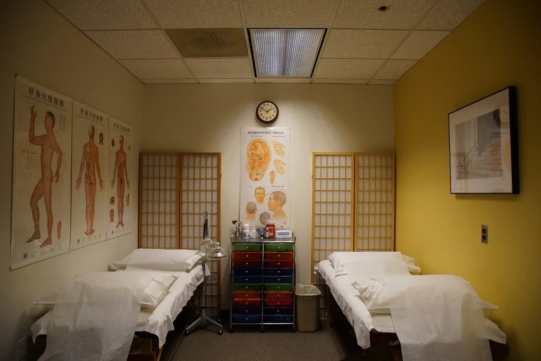 Inside the Rockville treatment room at Yao’s Acupuncture